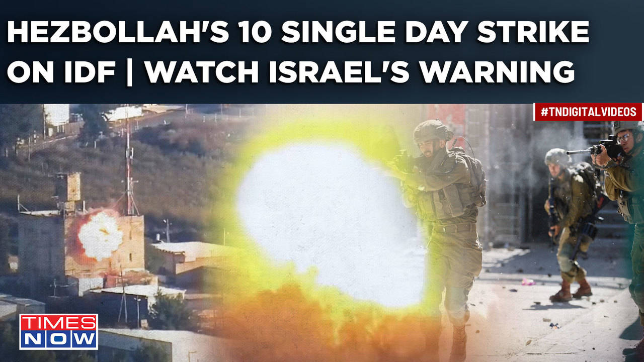 Israel Warns Hezbollah After 10 Attacks In Just One Day | IDF Warns Of ...