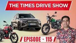 Audi Q8 e-tron Kawasaki W175 Street   TVS Raider- Marvel Edition  The Times Drive Show
