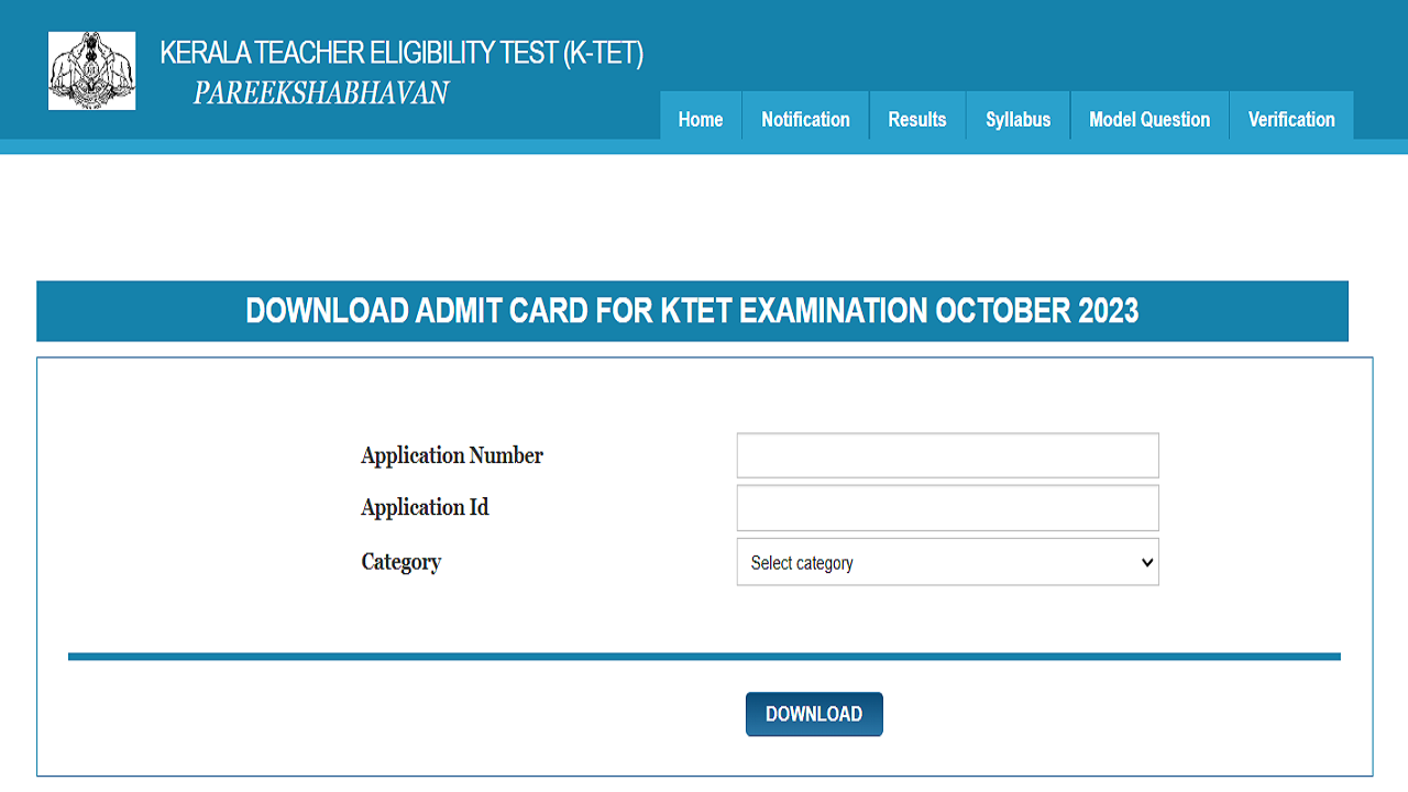 KTET Hall Ticket 2023 Download Link Active on ktet.kerala.nic.in, Download Kerala TET Admit Card Here