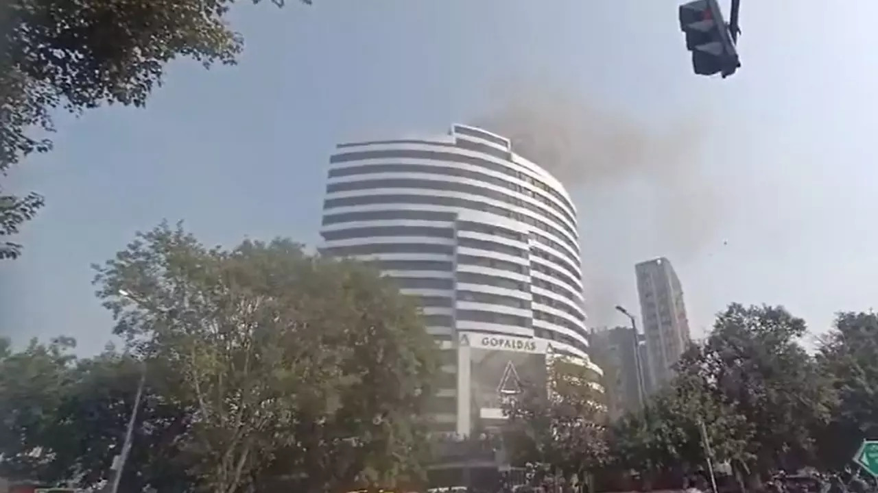 Delhi Massive Fire Breaks Out At Gopaldas Building In Delhis Barakhamba Delhi News Times Now 