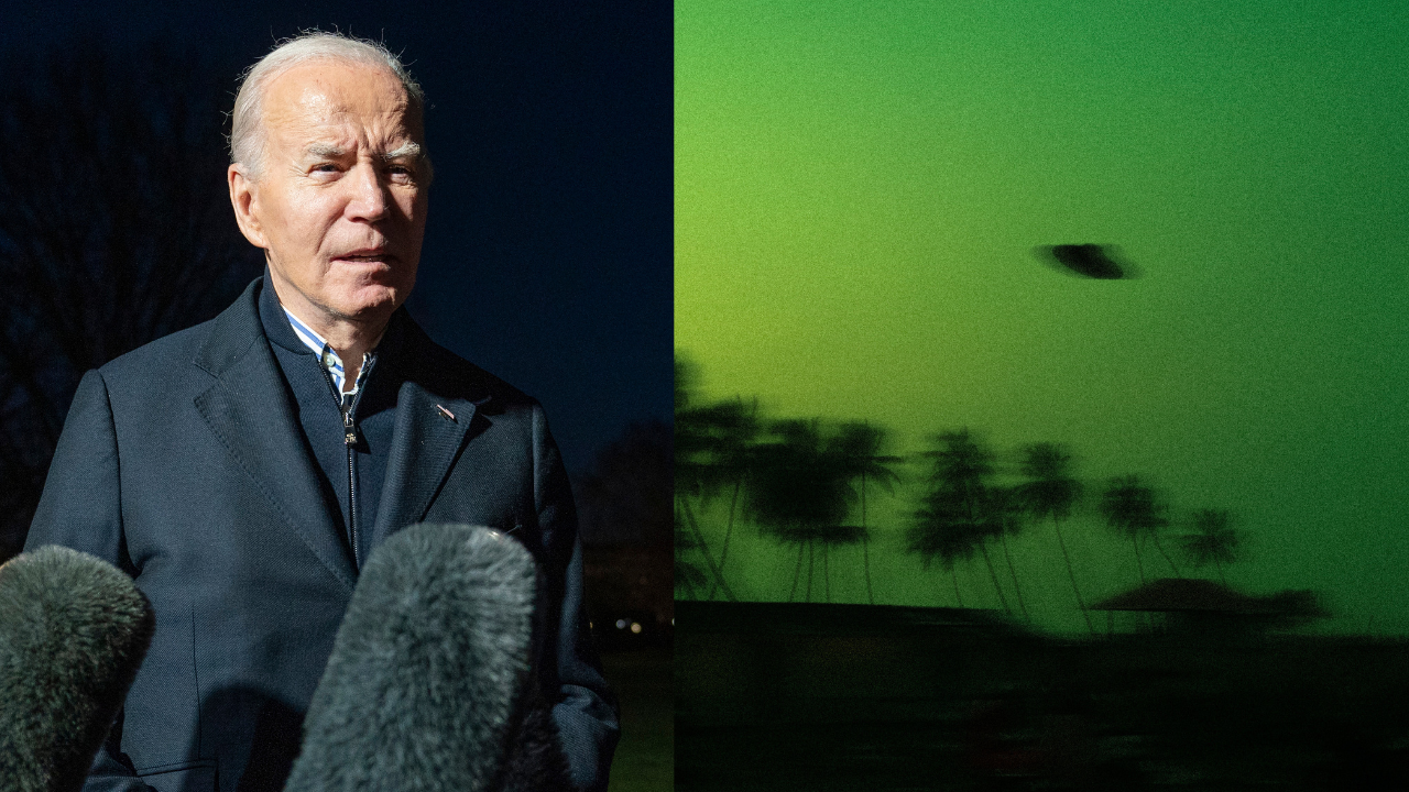 A UFO-Like Object Was Spotted At Joe Biden's Rally