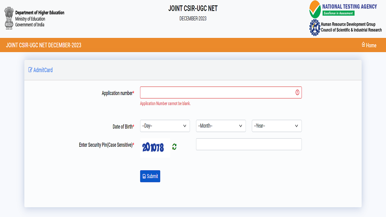 CSIR NET Admit Card Dec 2023 Released on csirnet.ac.in, CSIR UGC NET From December 26