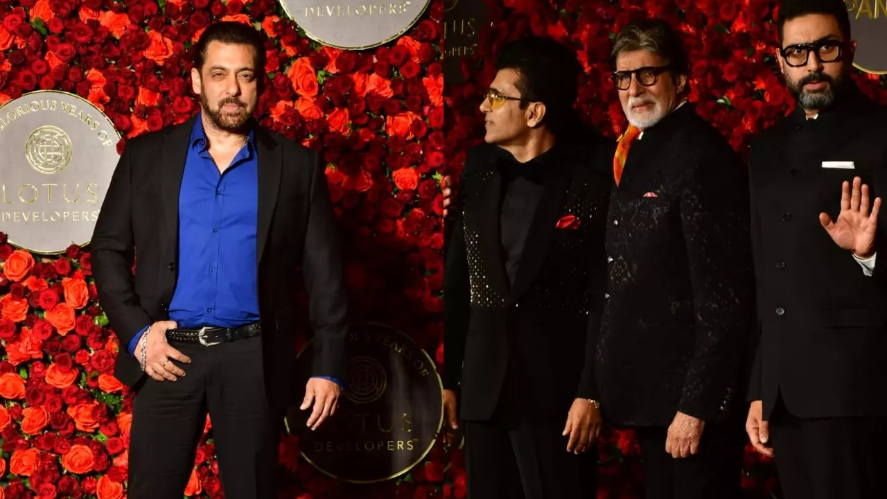 Salman Khan Hugs Amitabh Bachchan, Abhishek Bachchan At Producer Anand Pandit's Birthday Bash. Watch