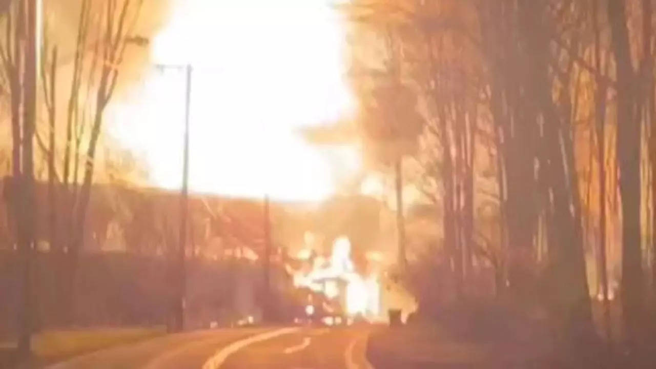 Explosion In Maple Avenue Railroad Bridge, Glenville, New York