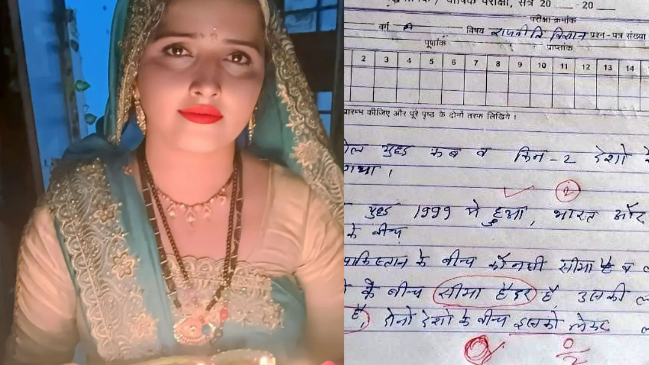 'Seema Haider': Exam answer to Ind-Pak 'border' question is viral