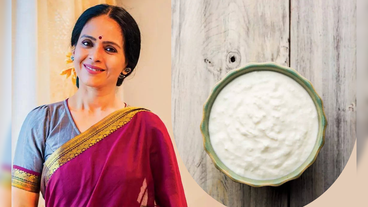 be beautiful like aishwarya narkar by applying milk cream at the age of 53