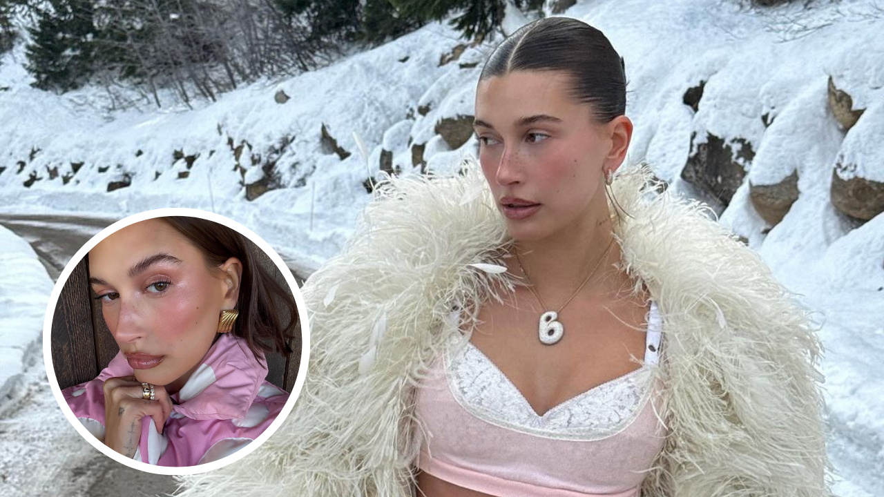 Hailey Bieber's sugarplum fairy look