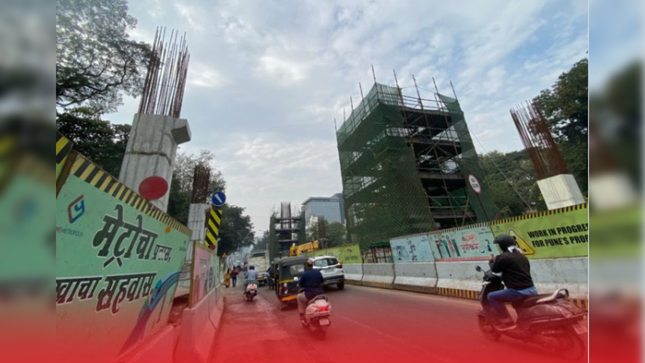 Pune Shivajinagar area metro rail work Pune Times Mirror