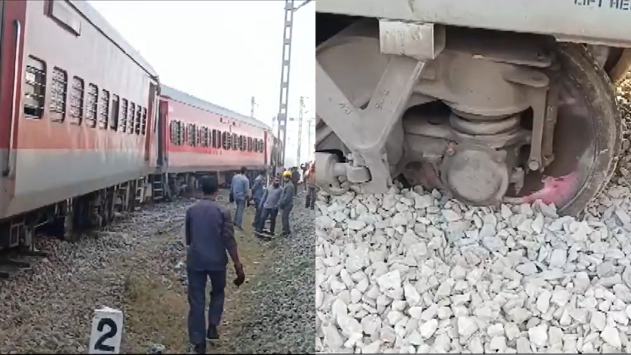 Four Coaches Of Train Headed To Kolkata Derail In Ajmer | VIDEO