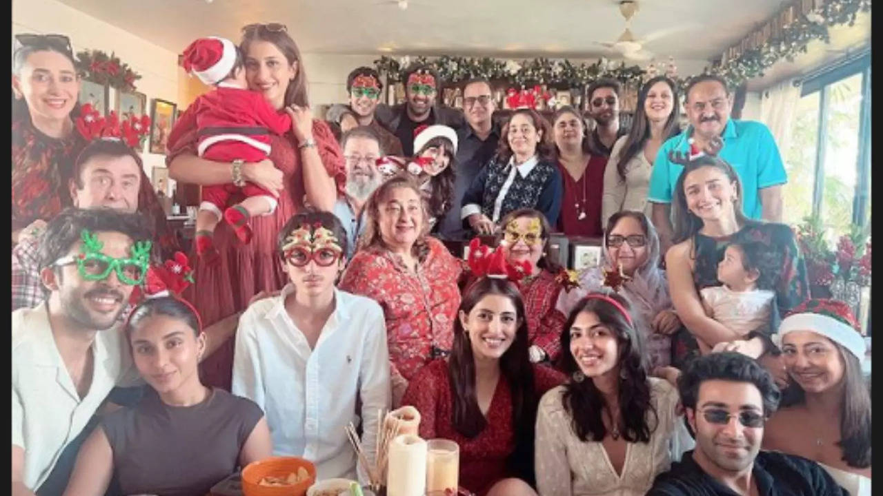 Ranbir-Alia-Raha, Agastya-Navya, Aadar-Alekha Enjoy Kapoor Family's Annual Christmas Lunch