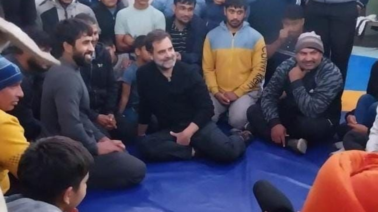 Rahul Meets Wrestlers