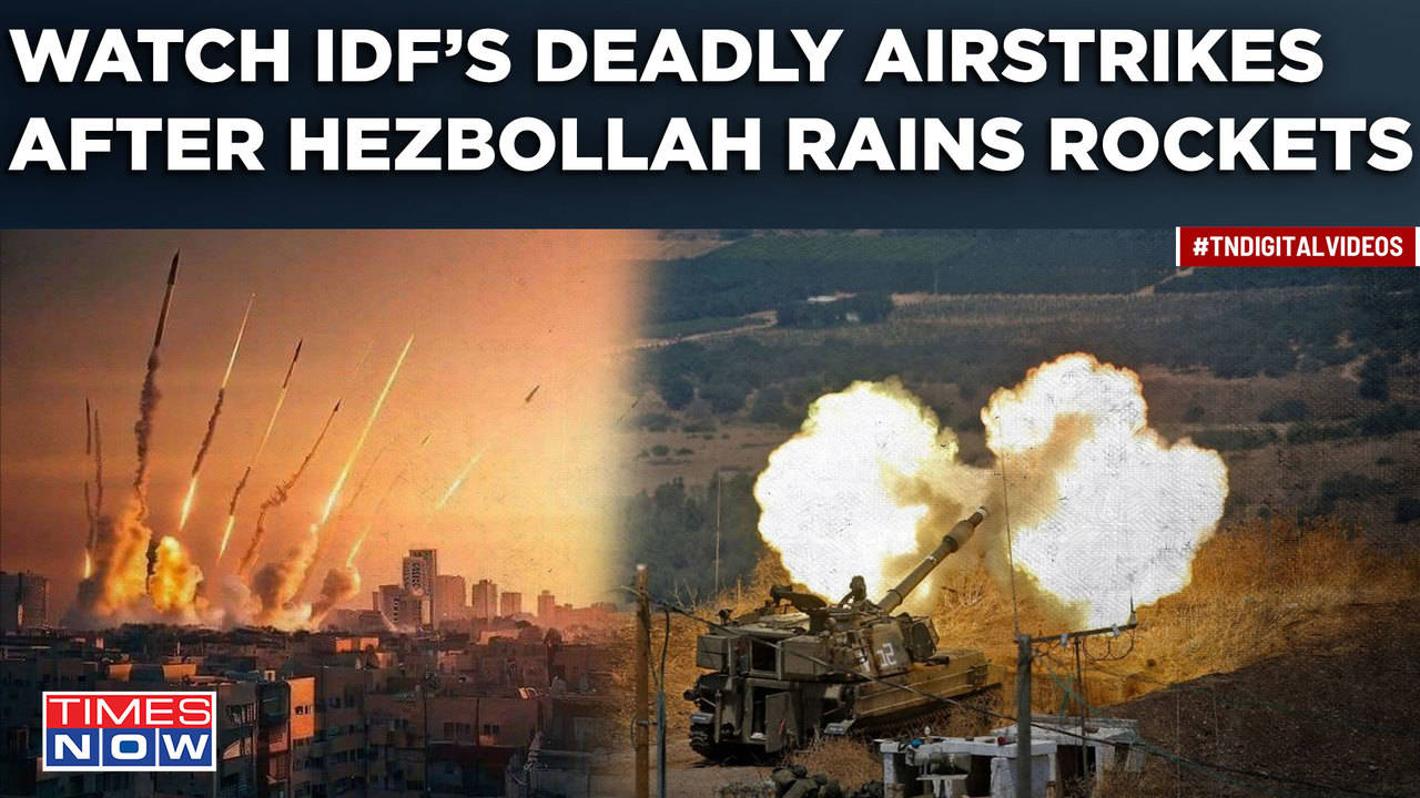 Israel's Fighter Jets Strike Hezbollah Targets As Barrage Of Rockets ...