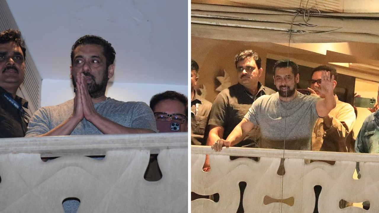 Salman Khan Is All Smiles As He Greets Sea Of Fans Gathered Outside Galaxy On His 58th Birthday