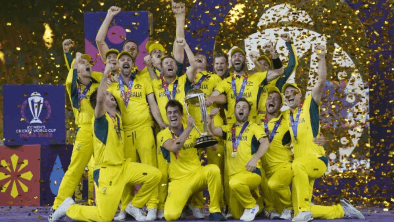 Australia 2023 WC trophy AP