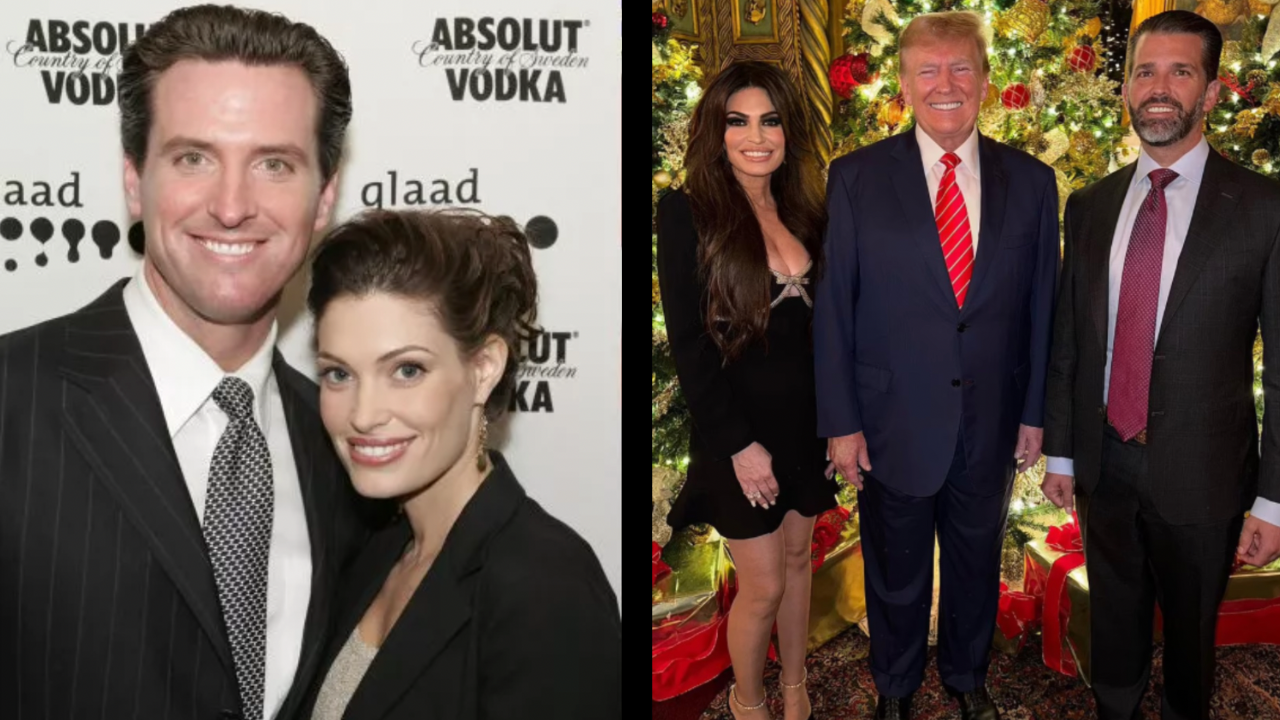 Kimberly Guilfoyle and Gavin Newsom