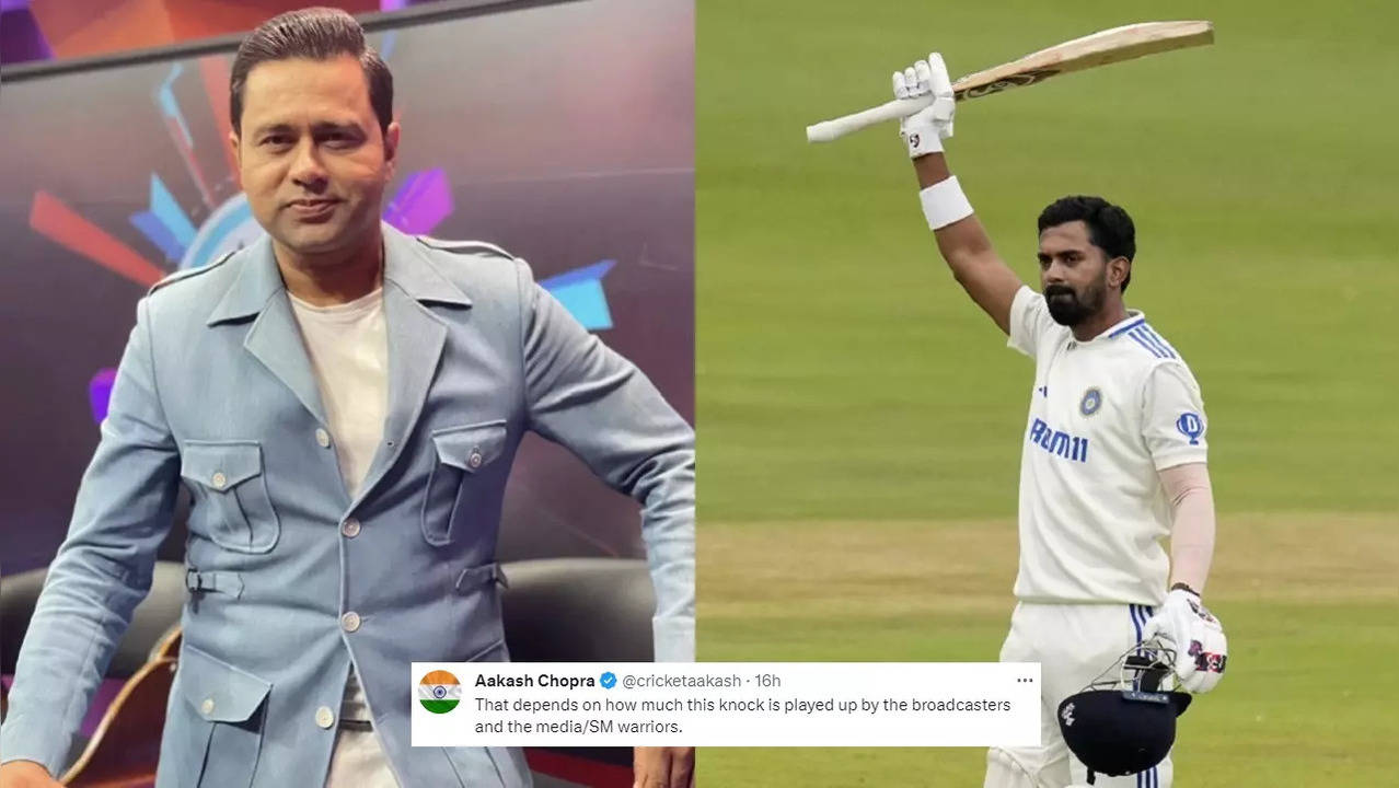 Aakash Chopra takes a dig at broadcasters after fan claims history will remember KL Rahul's 101.