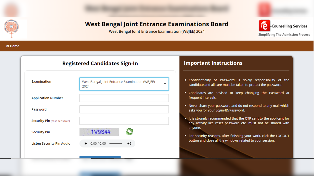 WBJEE 2024 Registration Begins on wbjeeb.nic.in, Exam on April 28