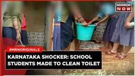 Karnataka Shocker School Students Made To Clean Toilet
