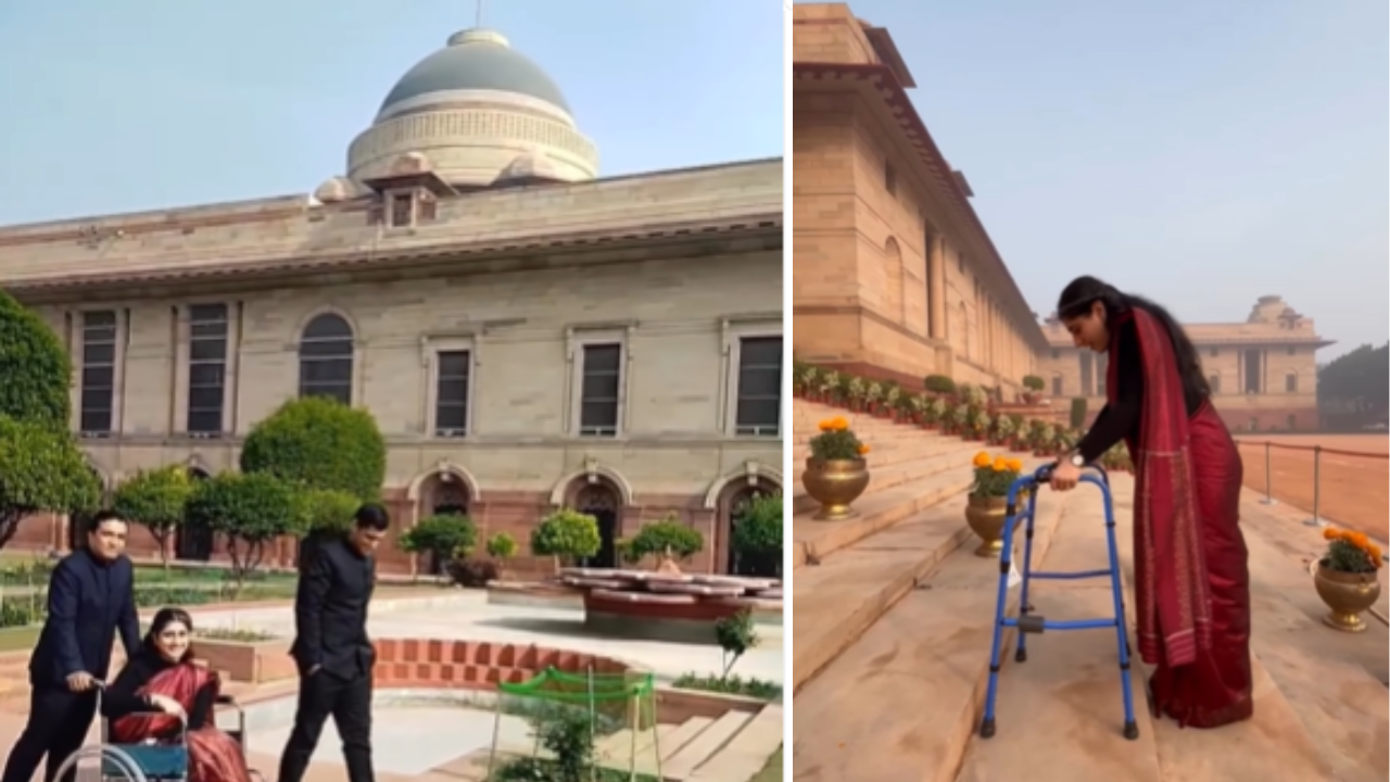 Differently-abled woman achieves UPSC success, shares inspiring moment from President's House.