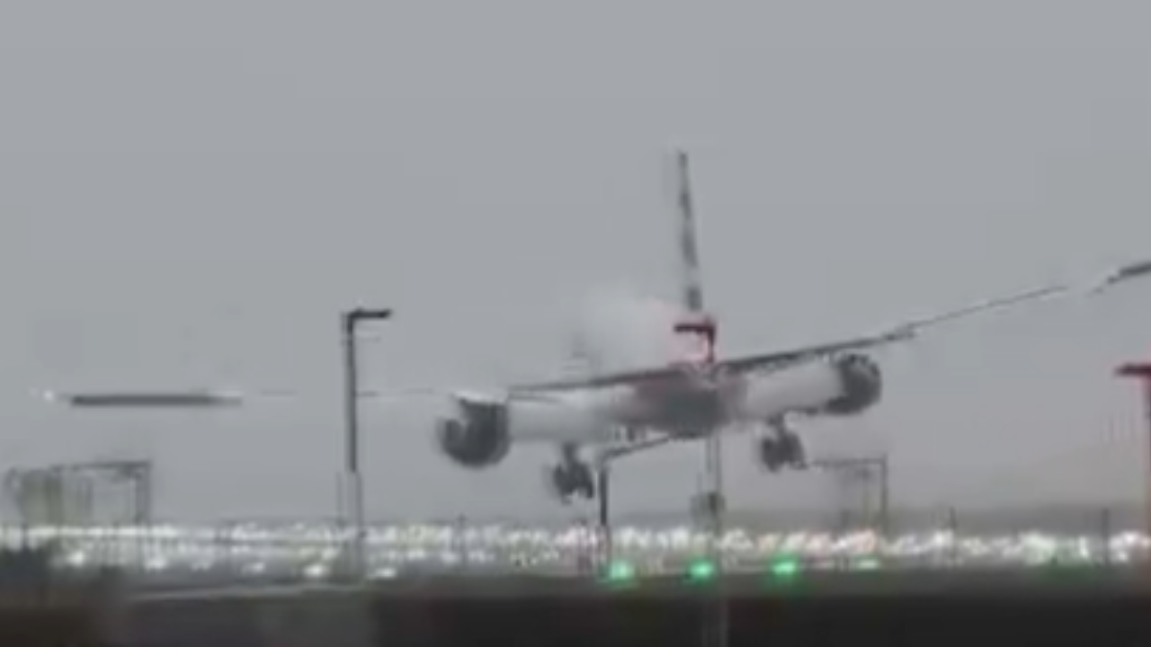 American Airlines Flight Battles Storm Gerrit's Powerful Winds in Harrowing Heathrow Landing