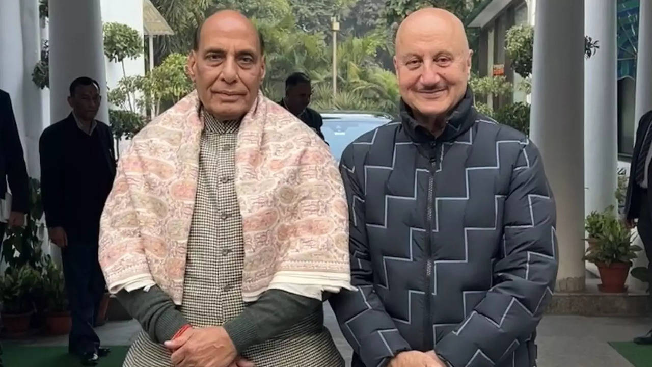 Anupam Kher Shares Pics With Defence Minister Rajnath Singh, Expresses Gratitude For 'Warmth And Hospitality'