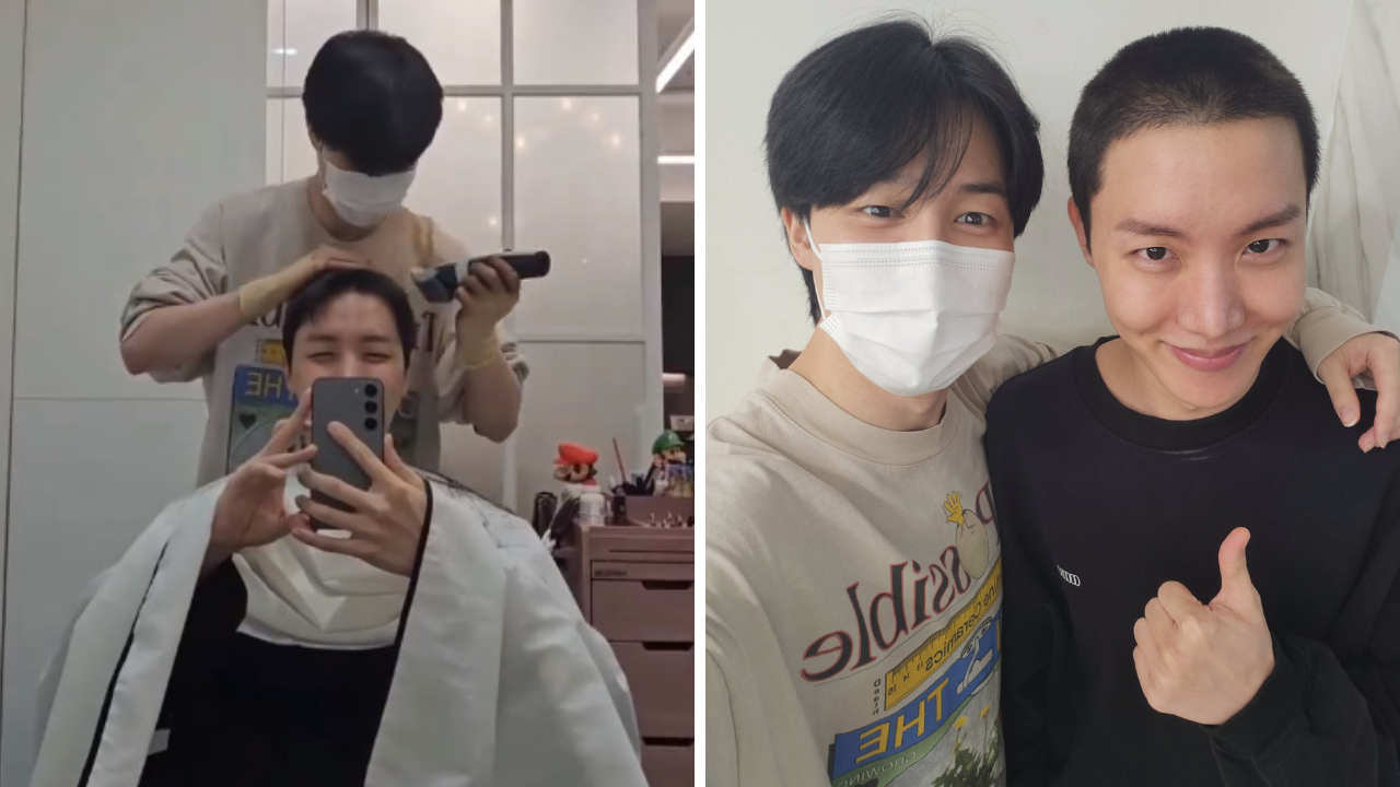 BTS' Jimin Shaved J-Hope's Head Before He Enlisted For Military Service