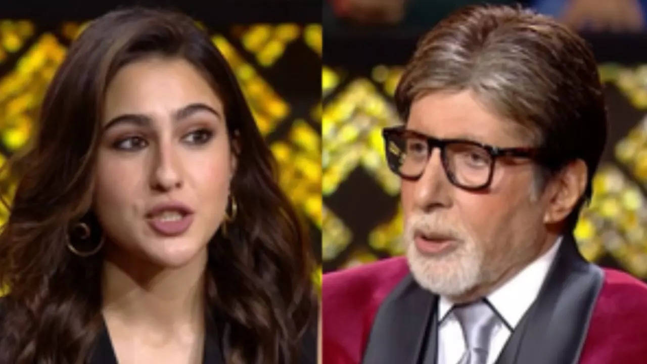 Sara Ali Khan and Amitabh Bachchan on KBC 15