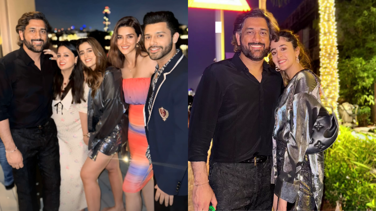 Kriti Sanon, Sister Nupur Party With MS Dhoni, Wife Sakshi In Dubai Ahead Of New Year