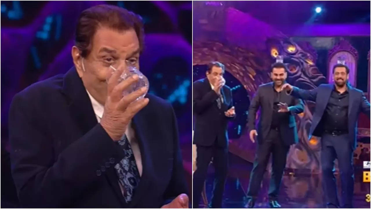 Bigg Boss 17: Dharmendra, Salman Khan dance to Bobby Deol's Jamal Kudu song from Animal (credit: Instagram).