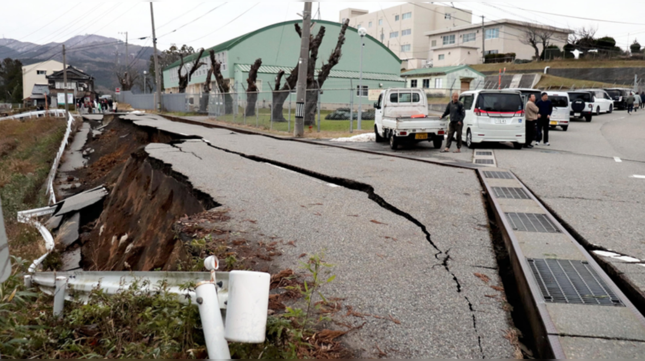 Japan was hit by a massive 7.6 magnitude earthquake