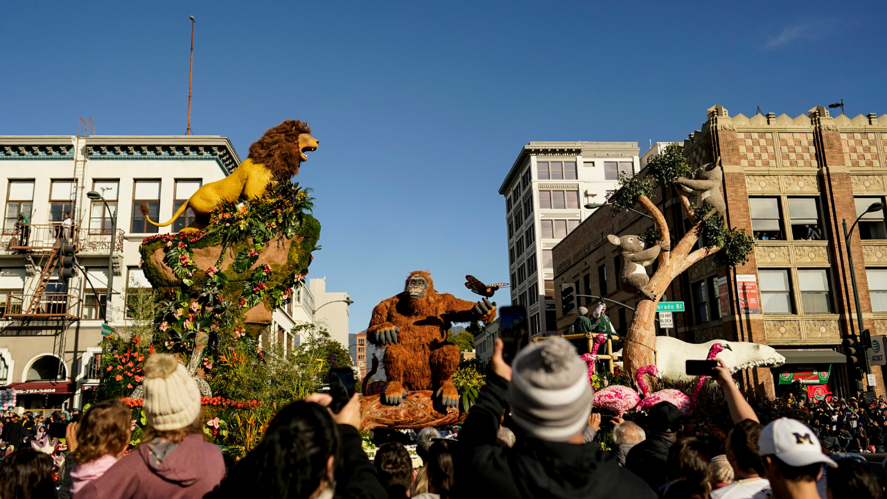 Rose Bowl Parade Protest