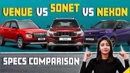 Tata Nexon VS Kia Sonet VS Hyundai Venue  Specs Comparison  Times Drive