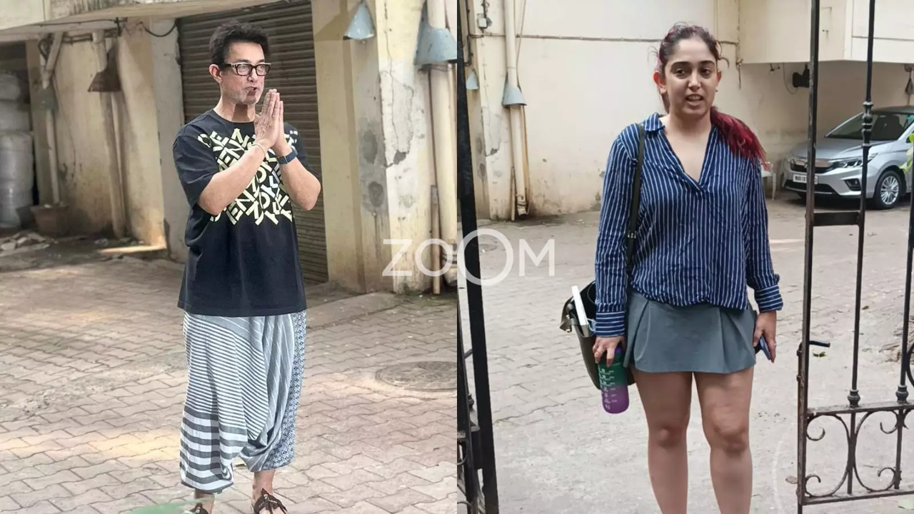 Aamir Khan, Ira Khan SPOTTED Donning Casual Fits Ahead Of Latter's Wedding With Nupur Shikhare