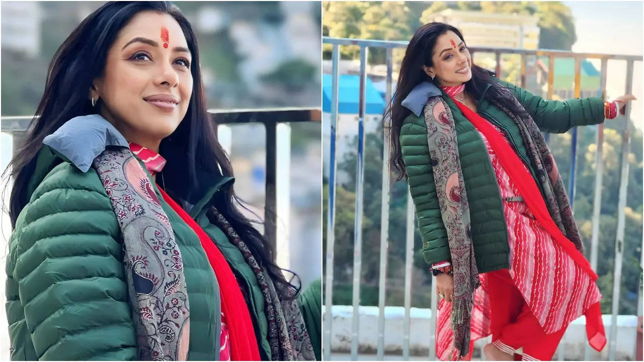 Anupamaa's Rupali Ganguly Starts 2024 On Spiritual Note As She Visits Vaishno Devi Temple (credit: Instagram).