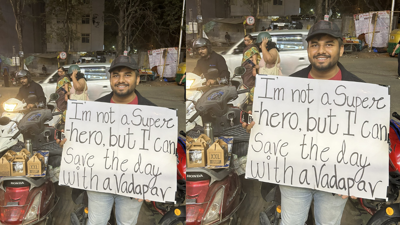 'I Am Not A Superhero' : Bengaluru's Mobile Vada-Pav Stall Owner Claims to Save The Day