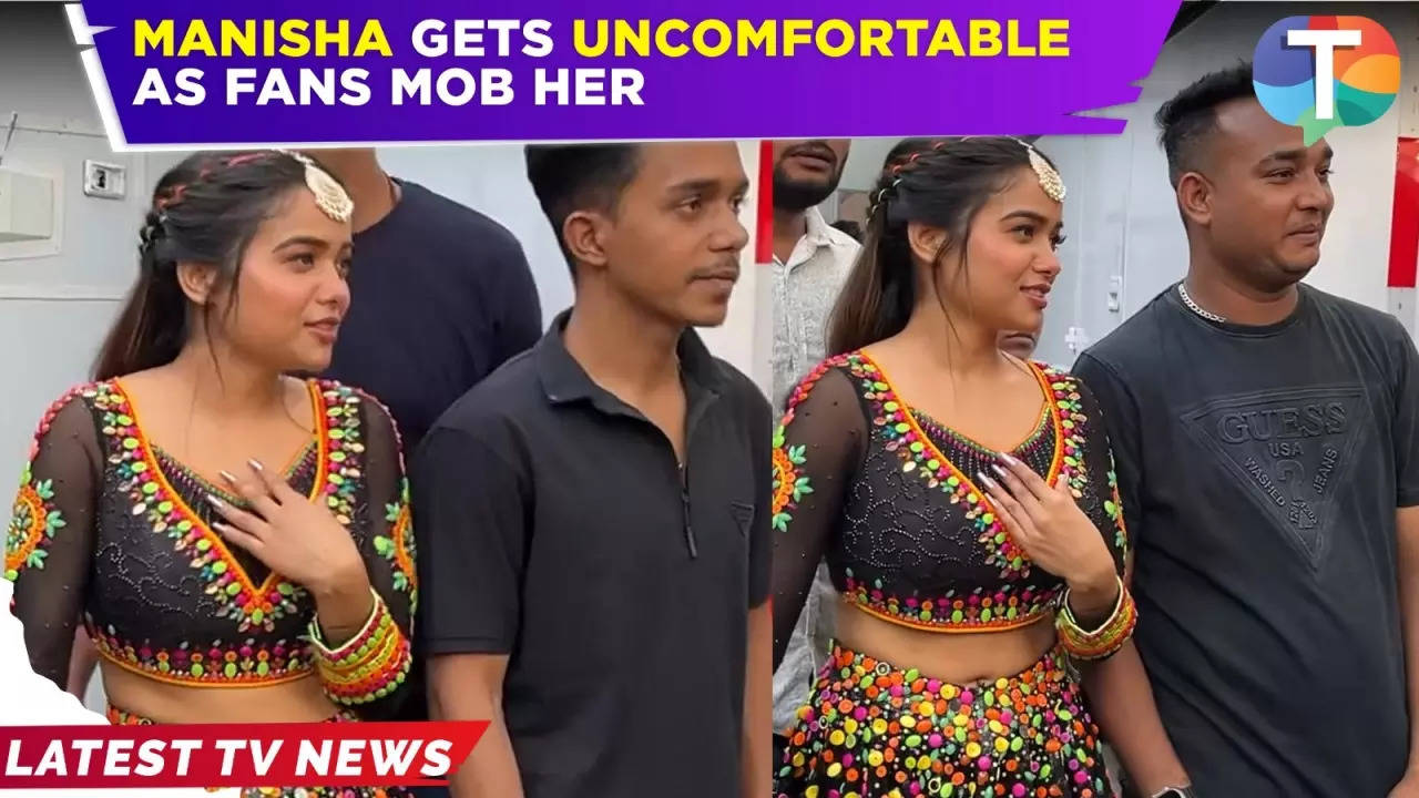Awkward Moment For Manisha Rani As Fans Overstep At Jhalak Dikhhla Jaa 11 Sets Watch Tv News