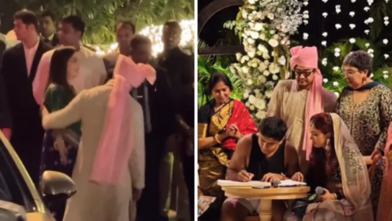 Ira Khan-Nupur Shikhare Wedding: Bride-Groom's First Glimpse From Ceremony OUT, Mukesh-Nita Ambani Join Festivities