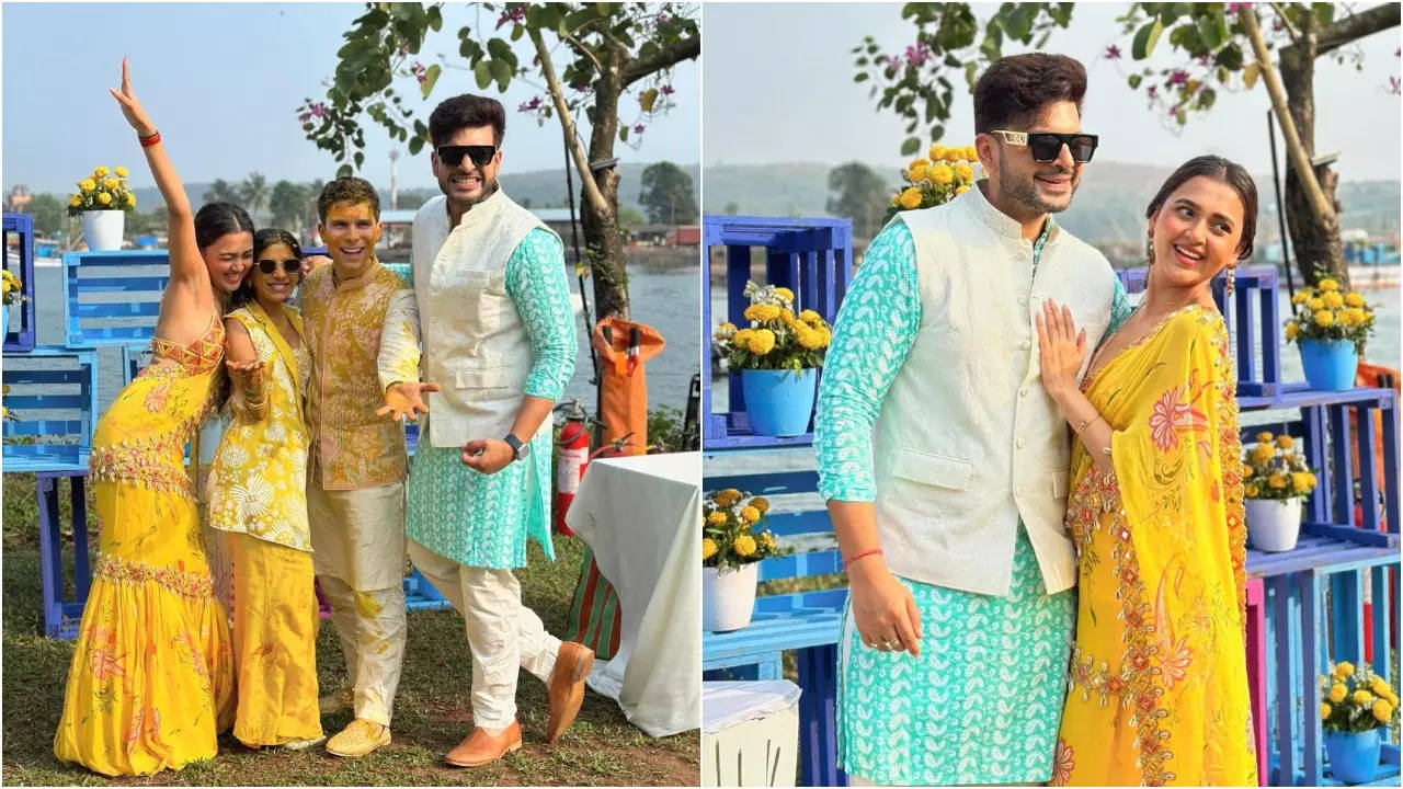 BB 15's Karan Kundrra-Tejasswi Prakash Have Loads Of Fun At Friend's Haldi Ceremony In Goa; See Pics (credit: Instagram).