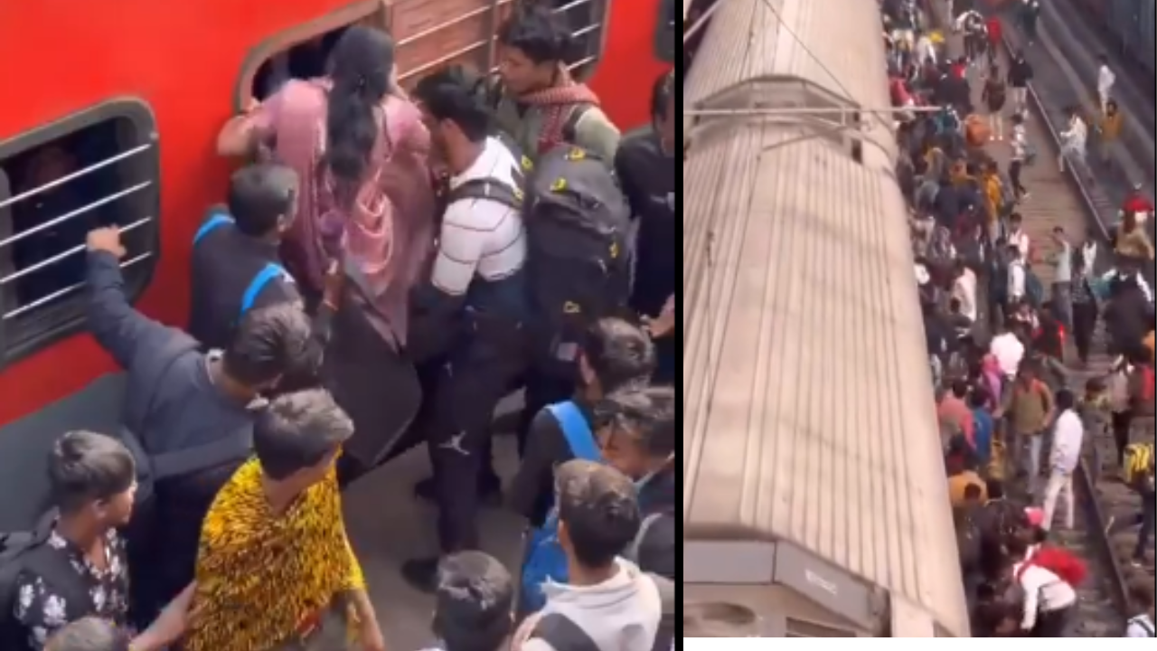 Viral Video: Women Enter Train Through Windows.