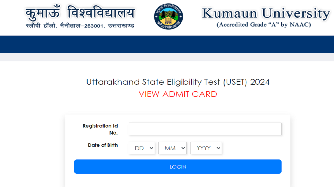 USET Admit Card 2024 Released on usetonline.co.in, Uttarakhand State Eligibility Test on Jan 7