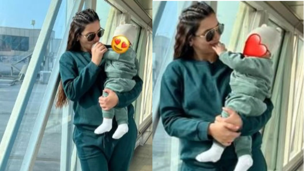 Gauahar Khan Twins With Her Baby Boy Zehaan; Shares Adorable Pictures