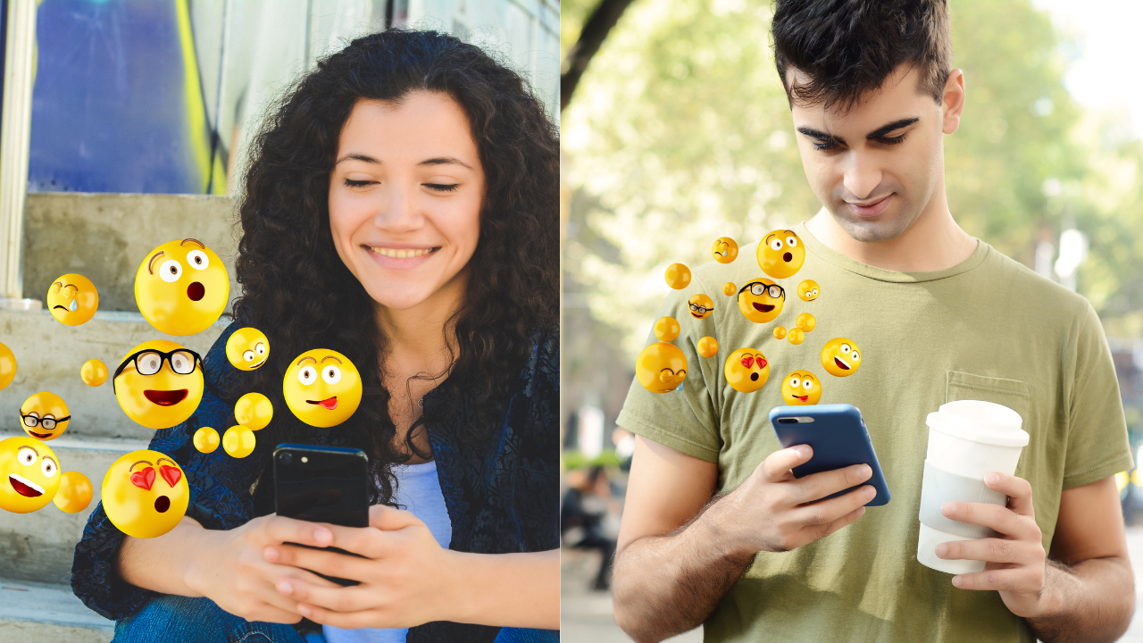 Know the art of flirting effectively using emojis and GIFs. Pic Credit: Canva