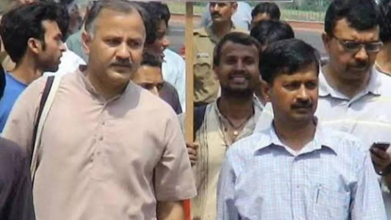 Arvind Kejriwal with Sisodia