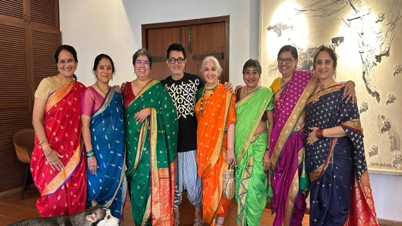 Aamir Khan made sure the women of his family wore Nauvari Sarees for Ira’s wedding