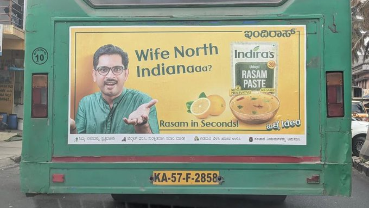 'Wife North Indianaaa?' Bengaluru Bus Ad on Rasam Draws Mixed Social Media Reactions