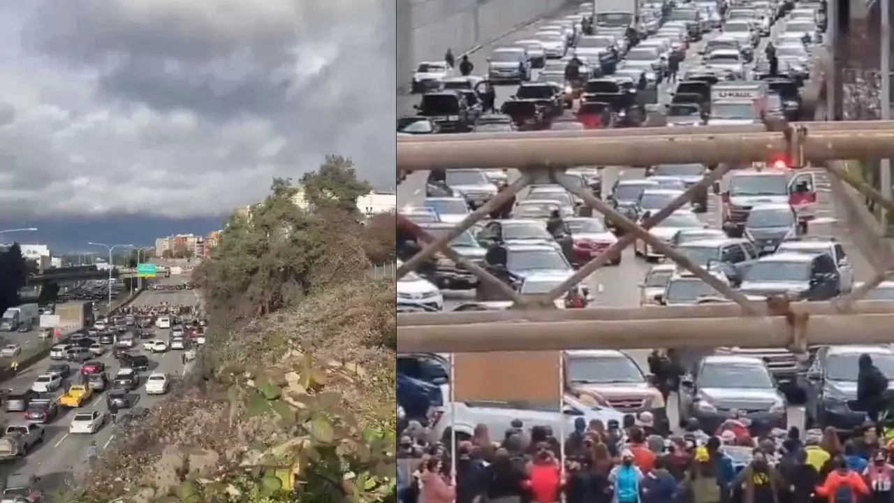 Seattle Protest: Pro-Palestine Protesters Block I-5 Lanes Near Pine Street Downtown | VIDEO