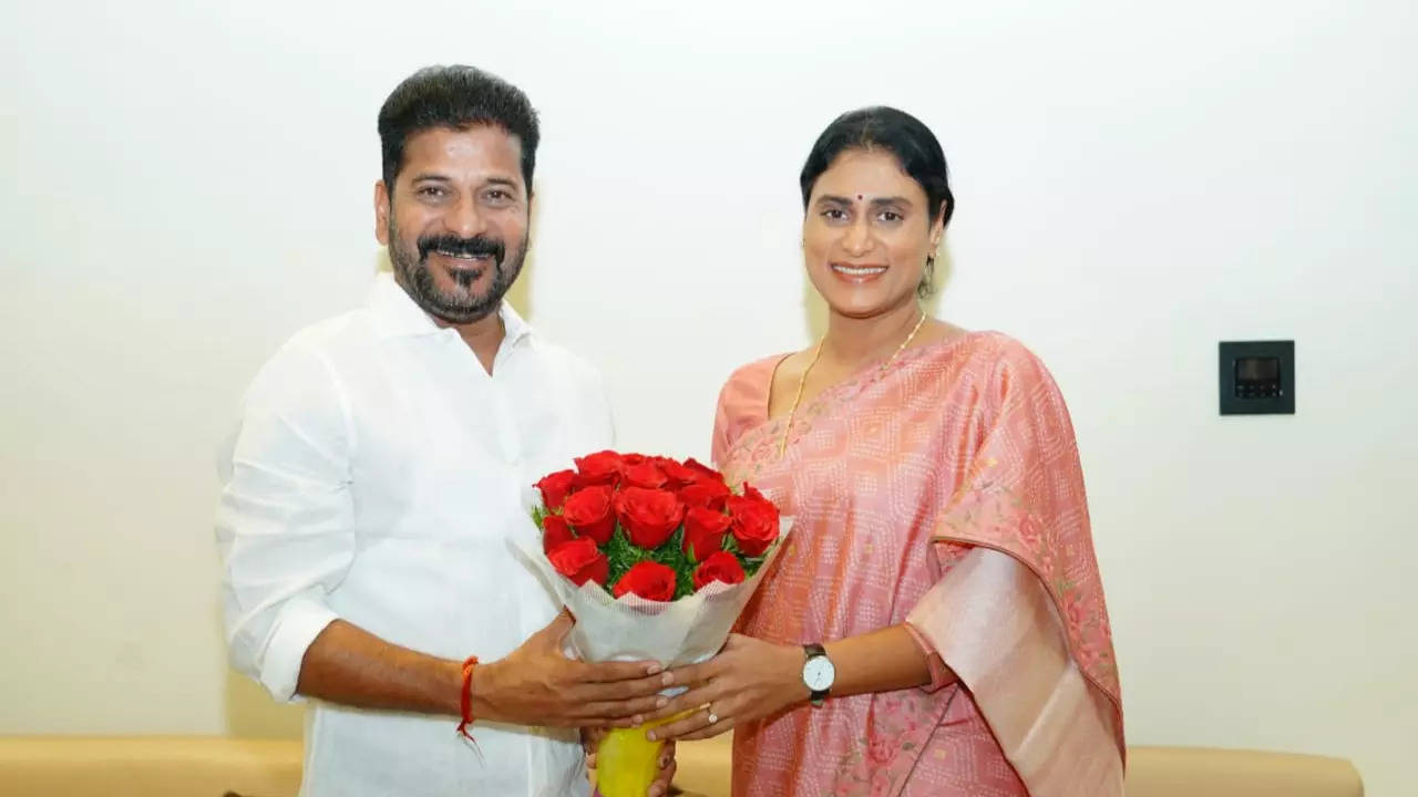 YS Sharmila Meets Revanth Reddy