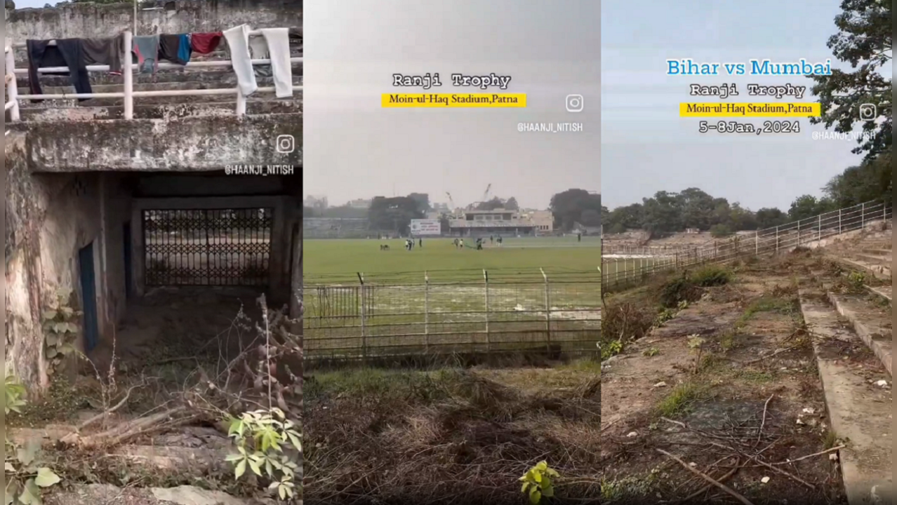 Poor state of Moin-ul-Haq Stadium in Patna hosting Bihar-Mumbai Ranji Trophy 2024 match goes viral