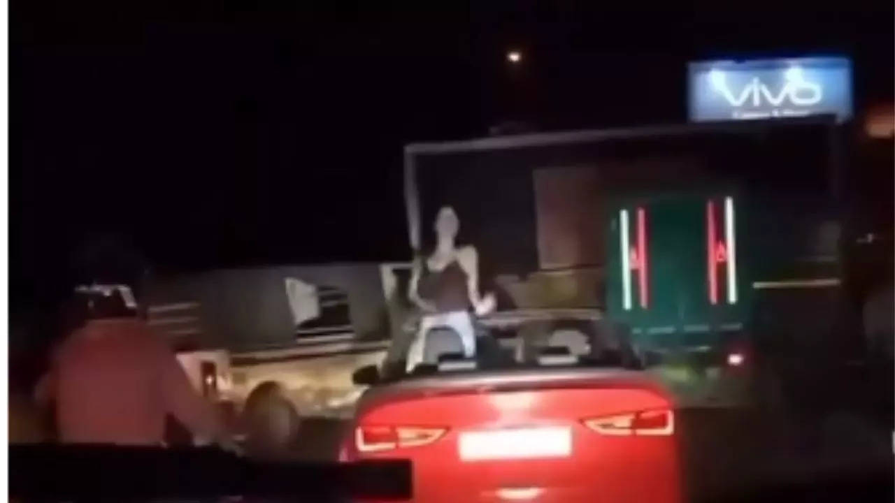 Delhi Woman Dancing In Convertible Car On Busy Road Stirs Controversy| Watch | Delhi News, Times Now