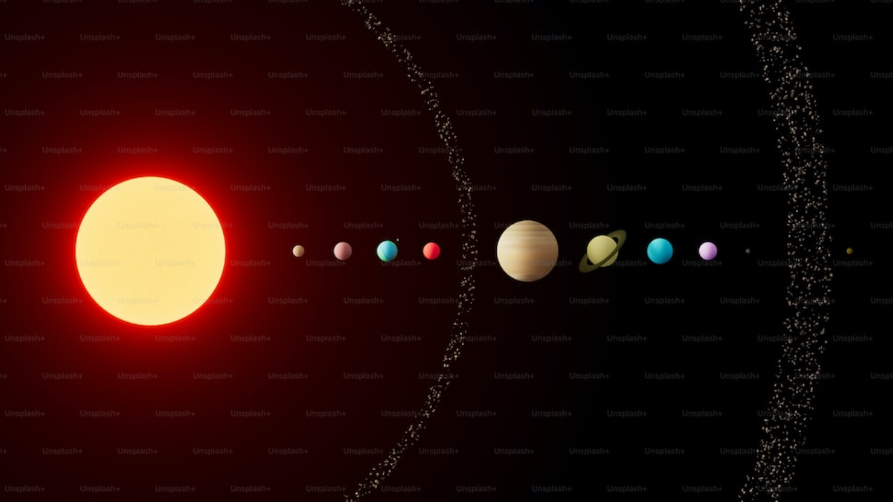 Planets different colours